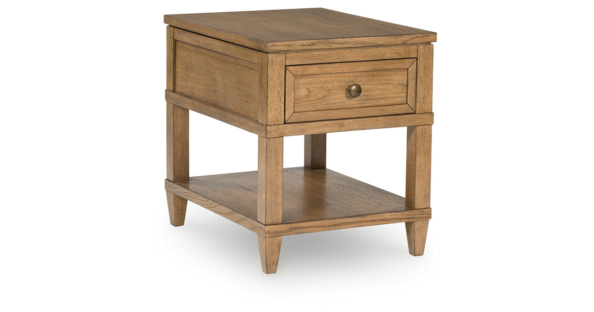 Sharlance Light Brown End Table from Ashley - Luna Furniture
