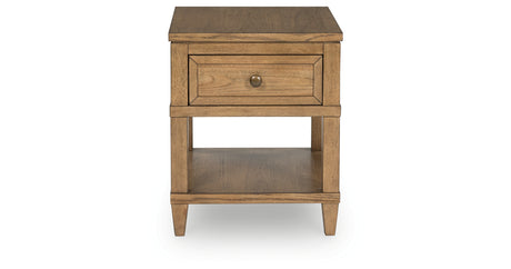 Sharlance Light Brown End Table from Ashley - Luna Furniture