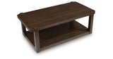 Breckington Dark Brown Coffee Table from Ashley - Luna Furniture