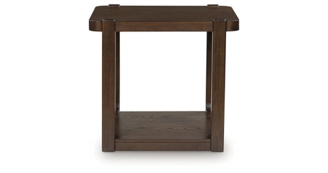 Breckington Dark Brown End Table from Ashley - Luna Furniture