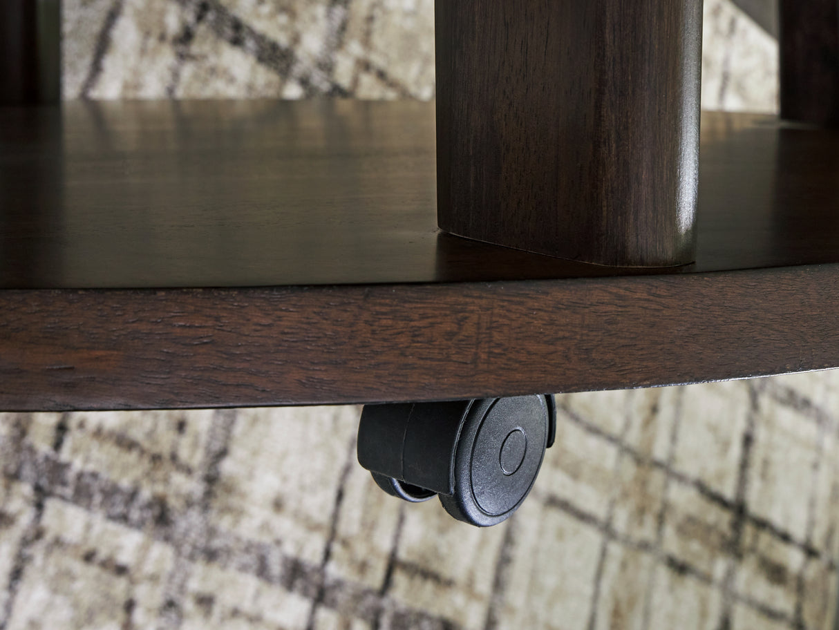 Korestone 2 Dark Brown Coffee Table from Ashley - Luna Furniture