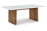 Isanti Light Brown/White Coffee Table and 2 End Tables from Ashley - Luna Furniture