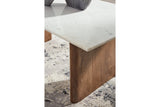 Isanti Light Brown/White Coffee Table and 2 End Tables from Ashley - Luna Furniture