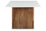 Isanti Light Brown/White Coffee Table and 2 End Tables from Ashley - Luna Furniture