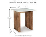Isanti Light Brown/White Coffee Table and 2 End Tables from Ashley Furniture - Luna Furniture