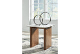 Isanti Light Brown/White Coffee Table and 2 End Tables from Ashley - Luna Furniture