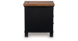 Wildenauer Brown/Black Chairside End Table from Ashley - Luna Furniture