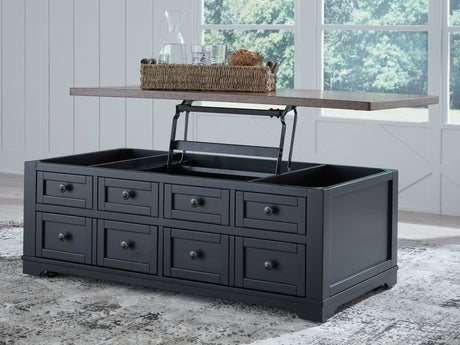 Wildenauer Brown/Black Lift-Top Coffee Table from Ashley Furniture - Luna Furniture