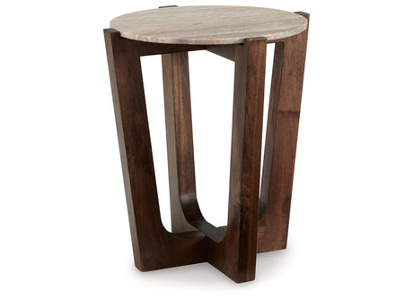 Tanidore Warm Brown End Table from Ashley - Luna Furniture