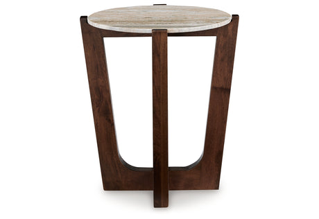 Tanidore Warm Brown End Table from Ashley - Luna Furniture
