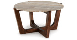 Tanidore Warm Brown Coffee Table from Ashley - Luna Furniture