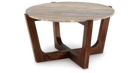 Tanidore Warm Brown Coffee Table from Ashley - Luna Furniture