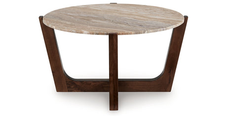 Tanidore Warm Brown Coffee Table from Ashley - Luna Furniture