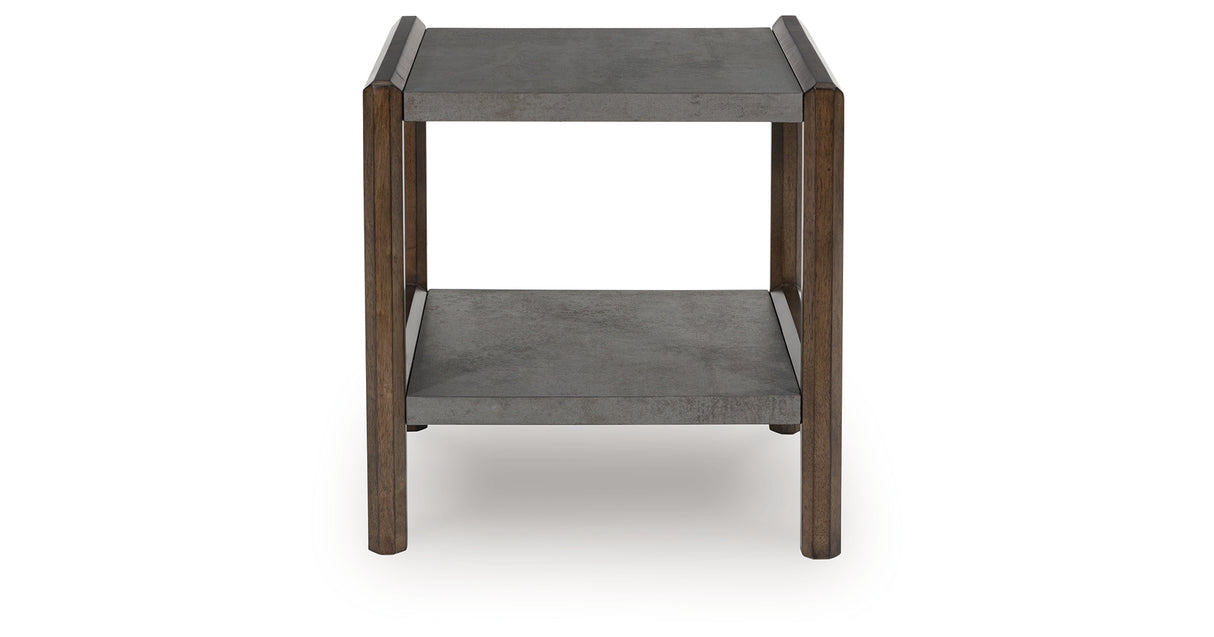 Kallenny Brown/Gray End Table from Ashley - Luna Furniture