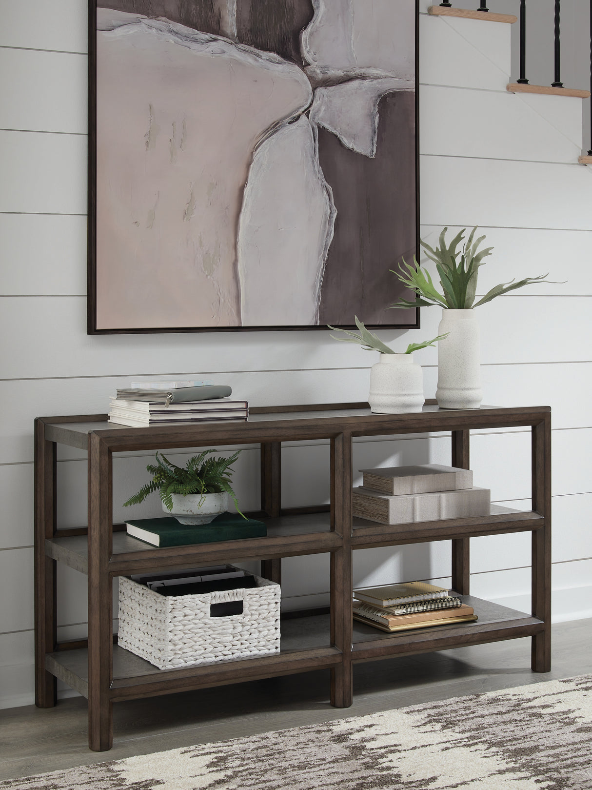 Kallenny Brown/Gray Sofa Table from Ashley Furniture - Luna Furniture