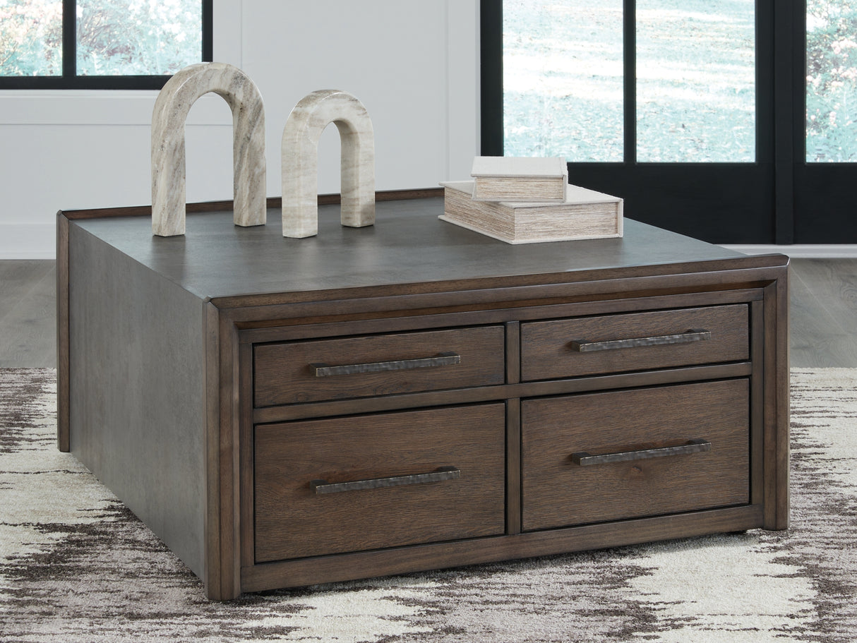 Kallenny Brown/Gray Coffee Table from Ashley - Luna Furniture