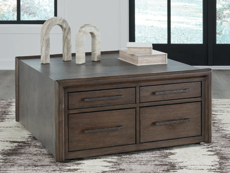 Kallenny Brown/Gray Coffee Table from Ashley - Luna Furniture
