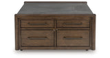 Kallenny Brown/Gray Coffee Table from Ashley - Luna Furniture