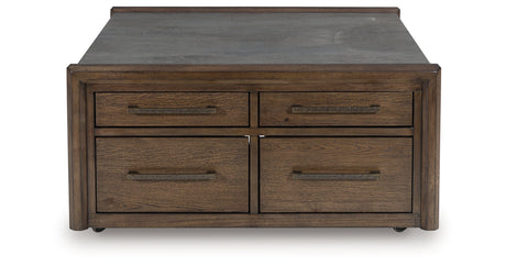 Kallenny Brown/Gray Coffee Table from Ashley - Luna Furniture
