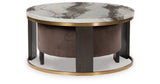 Jazmore Brown/Brass Finish Nesting Coffee Table (Set of 2) from Ashley - Luna Furniture