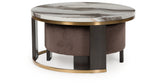 Jazmore Brown/Brass Finish Nesting Coffee Table (Set of 2) from Ashley - Luna Furniture
