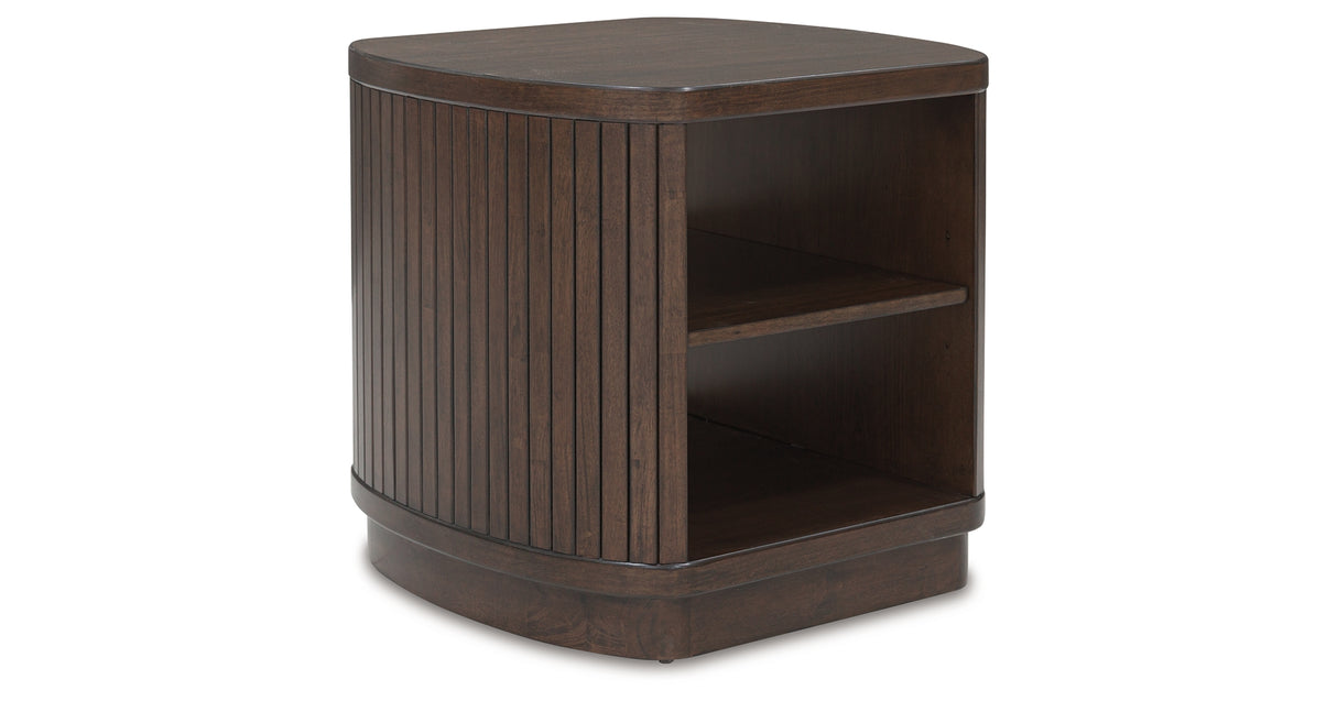 Korestone Dark Brown End Table from Ashley - Luna Furniture