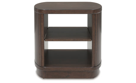 Korestone Dark Brown End Table from Ashley - Luna Furniture