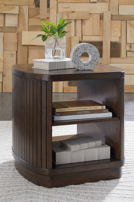 Korestone Dark Brown End Table from Ashley - Luna Furniture