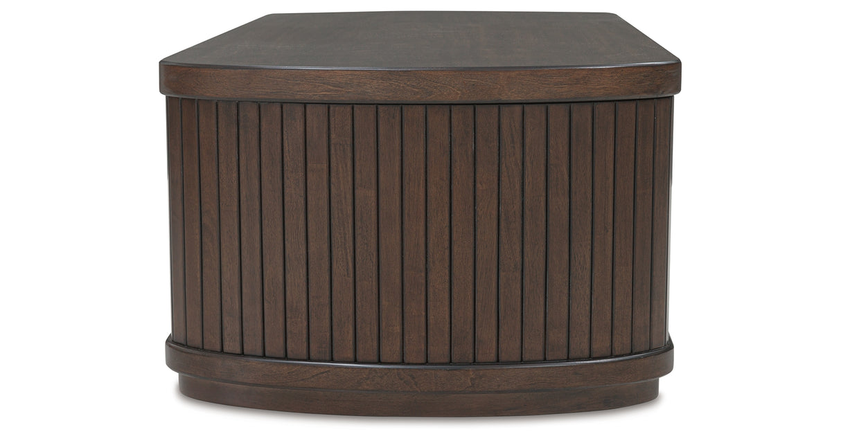 Korestone Dark Brown Lift-Top Coffee Table from Ashley - Luna Furniture