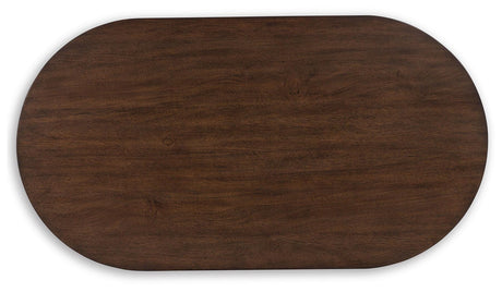 Korestone Dark Brown Coffee Table and 2 End Tables from Ashley - Luna Furniture