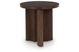 Korestone Dark Brown End Table from Ashley Furniture - Luna Furniture