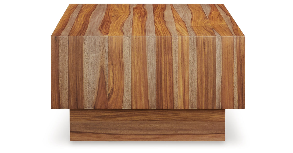 Dressonni Brown Coffee Table from Ashley Furniture - Luna Furniture