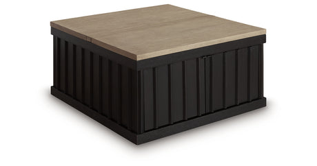 Rylandyn Black/Light Brown Lift-Top Coffee Table from Ashley - Luna Furniture
