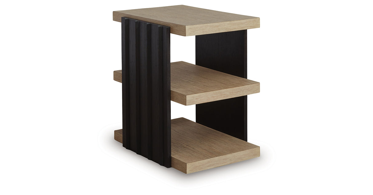 Rylandyn Black/Light Brown End Table from Ashley - Luna Furniture