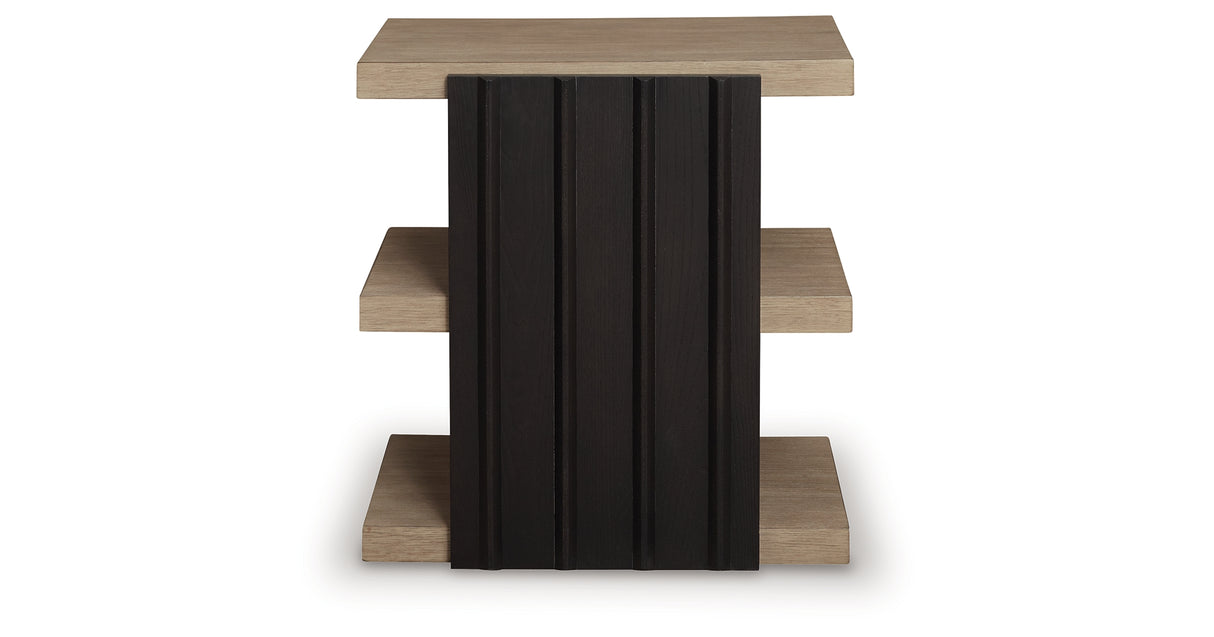 Rylandyn Black/Light Brown End Table from Ashley - Luna Furniture