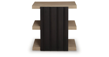Rylandyn Black/Light Brown End Table from Ashley - Luna Furniture