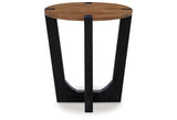 Hanneforth Coffee Table with 1 End Table in Brown/Black from Ashley Furniture - Luna Furniture