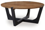 Hanneforth Brown/Black Coffee Table and 2 End Tables from Ashley - Luna Furniture