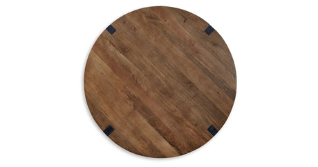Hanneforth Coffee Table with 2 End Tables in Brown/Black from Ashley - Luna Furniture
