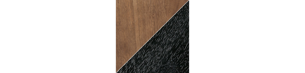 Hanneforth Coffee Table with 1 End Table in Brown/Black from Ashley Furniture - Luna Furniture