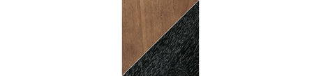 Hanneforth Coffee Table with 2 End Tables in Brown/Black from Ashley - Luna Furniture