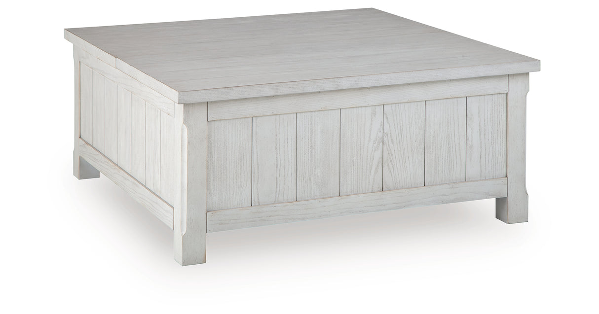Robbinsdale Antique White Lift-Top Coffee Table from Ashley - Luna Furniture