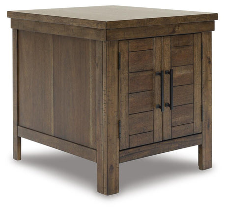 Moriville Grayish Brown Lift-top Coffee Table and 2 End Tables from Ashley Furniture - Luna Furniture