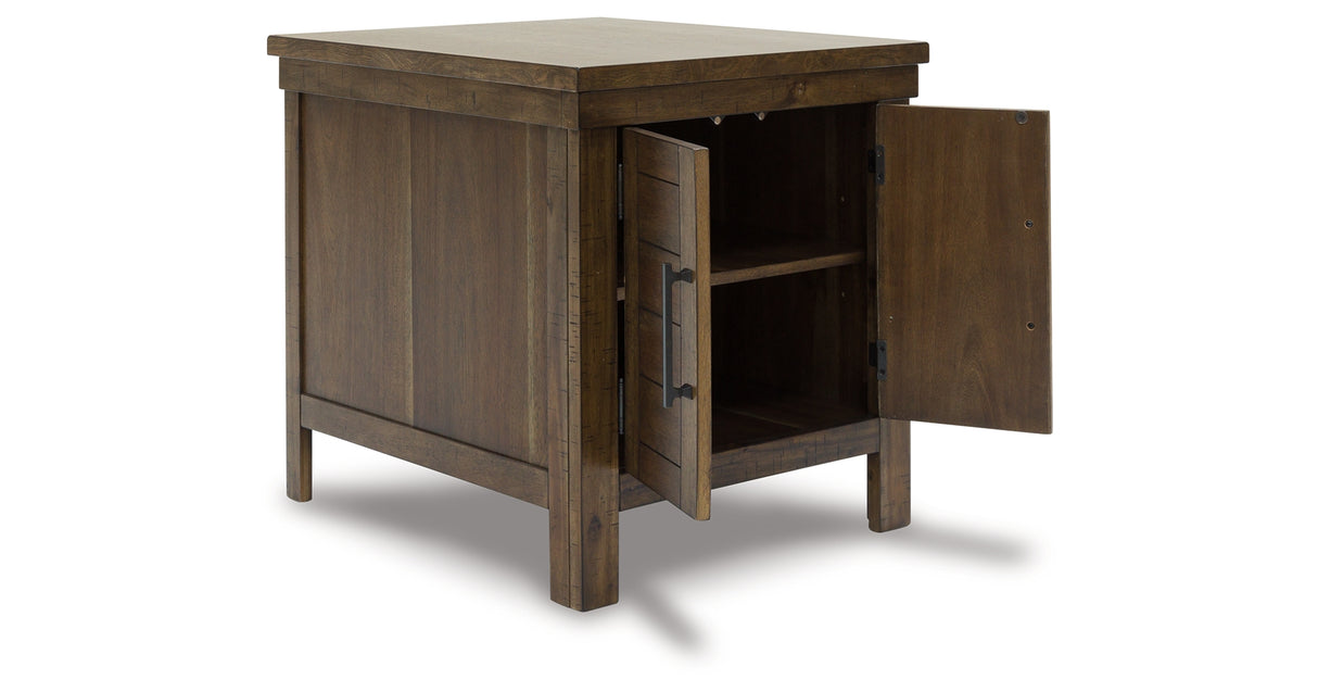 Moriville Coffee Table with 1 End Table in Grayish Brown from Ashley Furniture - Luna Furniture