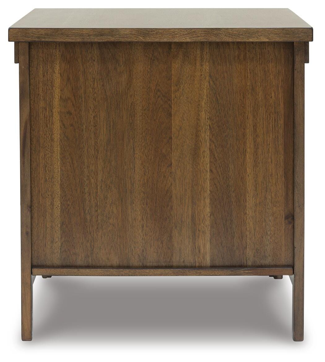 Moriville Grayish Brown Lift-top Coffee Table and 2 End Tables from Ashley Furniture - Luna Furniture