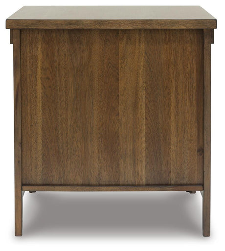 Moriville Grayish Brown Lift-top Coffee Table and 2 End Tables from Ashley Furniture - Luna Furniture