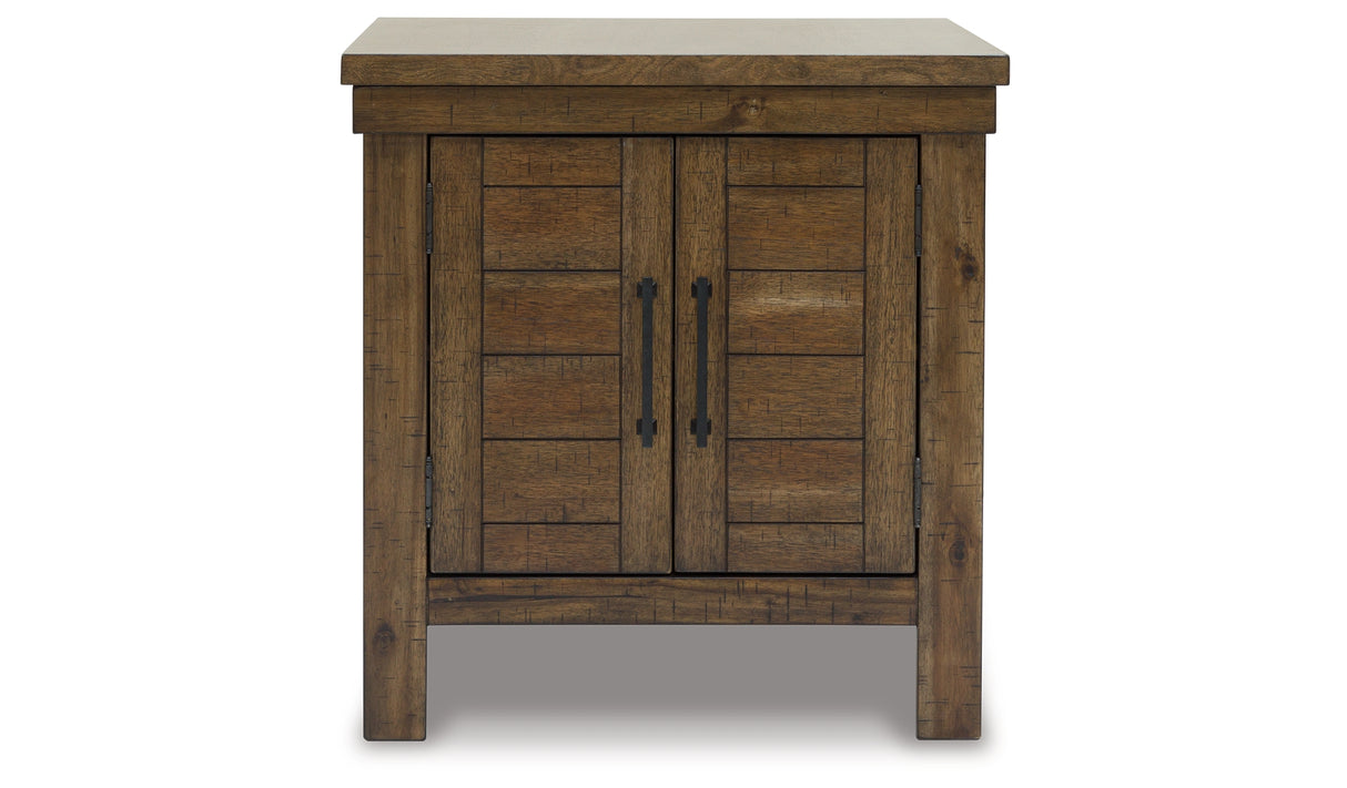 Moriville Grayish Brown Lift-top Coffee Table and 2 End Tables from Ashley Furniture - Luna Furniture