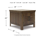 Moriville Grayish Brown Lift-top Coffee Table and 2 End Tables from Ashley Furniture - Luna Furniture