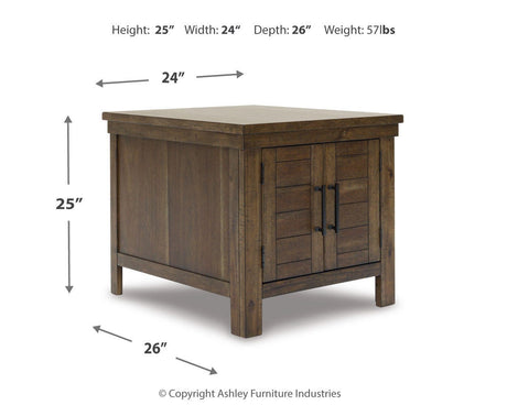 Moriville Grayish Brown Lift-top Coffee Table and 2 End Tables from Ashley Furniture - Luna Furniture