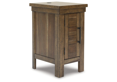 MORIVILLE Grayish Brown Chairside End Table from Ashley - Luna Furniture